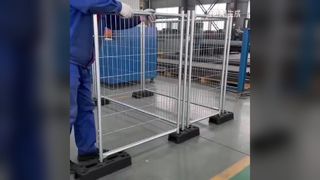 Γρήγορη εγκατάσταση περίφραξης ασφαλείας τοποθεσίας