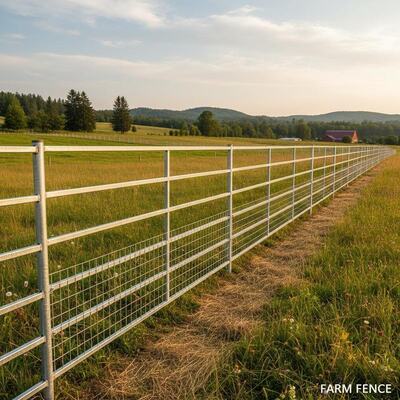 Hot-Dipped Galvanized Cattle Farm Fence with 1.2m Height and 100m Length for Grassland and Farm Use