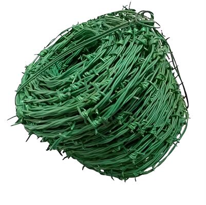 Electric Galvanized Barbed Wire 500m Roll with 12-16 Gauge for High Security Fencing