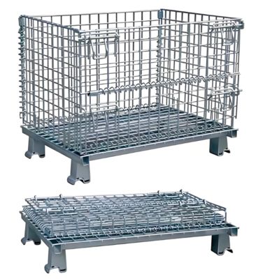 Heavy Duty Durable Galvanized Steel Folding Storage Cages