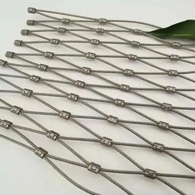 SS316 Δίκτυο σχοινιών ευέλικτο Δίκτυο καλωδίων από ανοξείδωτο χάλυβα X Δίκτυο σχοινιών